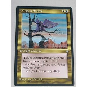 Magic The Gathering Wings of Aesthir Ice Age 1995 MTG Enchant Creature Card